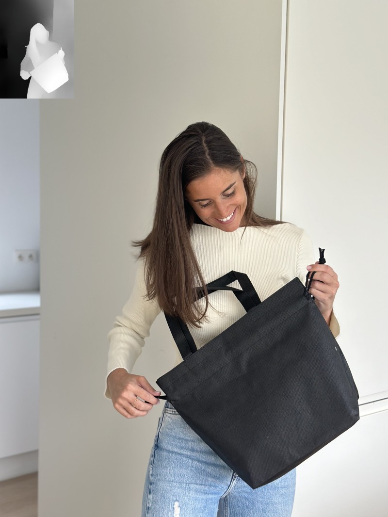 NICE BAG BLACK – M (40x14x30 cm)