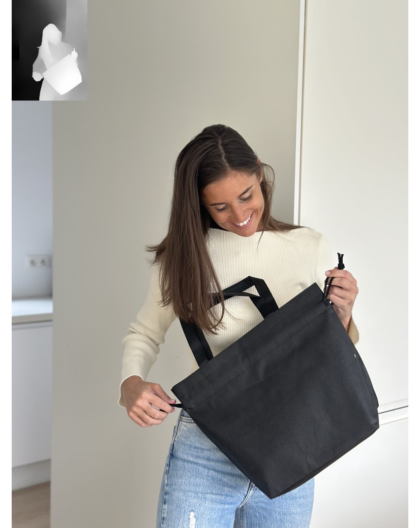 NICE BAG BLACK – M (40x14x30 cm)