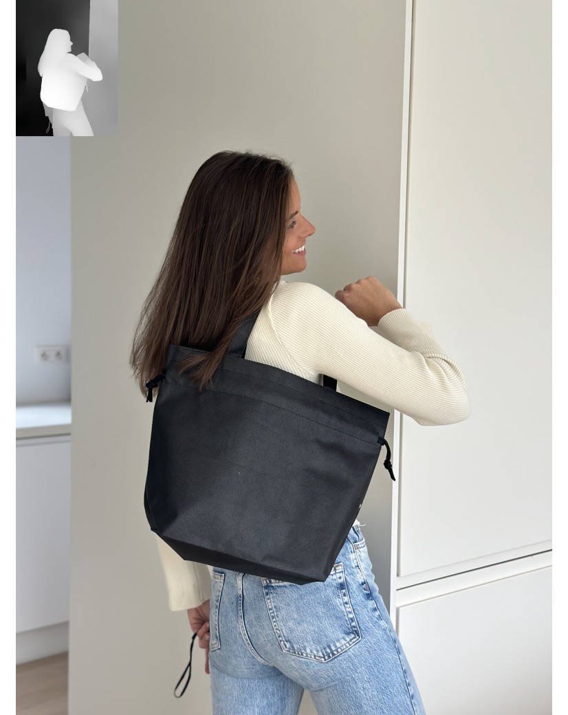 NICE BAG BLACK – M (40x14x30 cm)