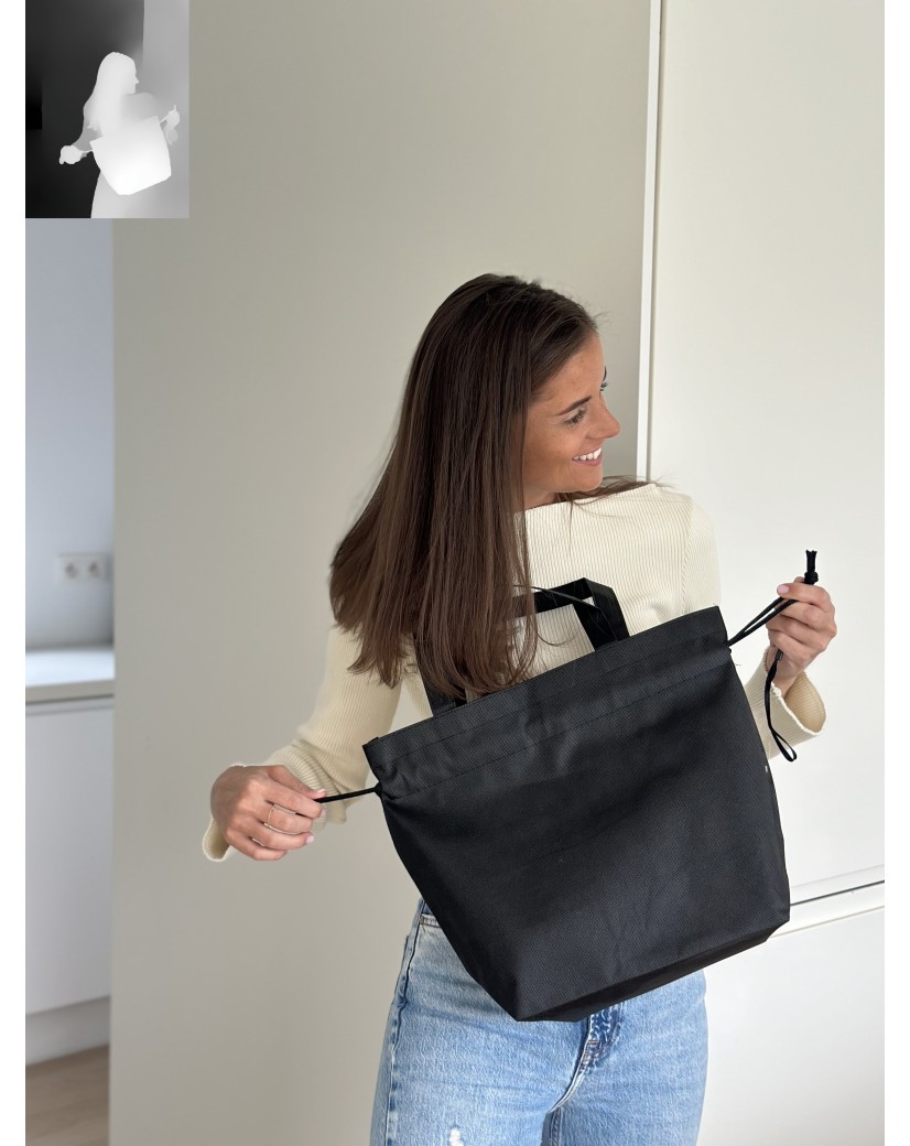 NICE BAG BLACK – M (40x14x30 cm)