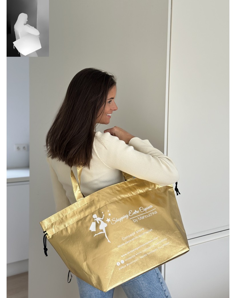 Bolsa NICE ORO L (58x24x35cm)