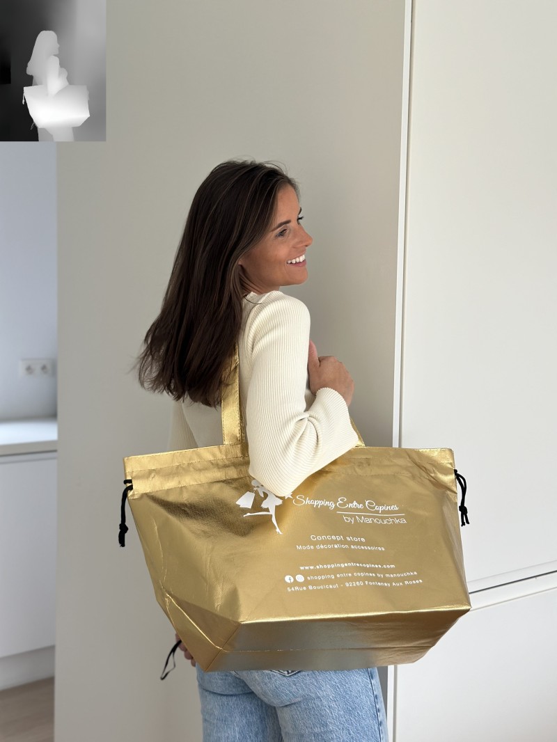 Bolsa NICE ORO L (58x24x35cm)
