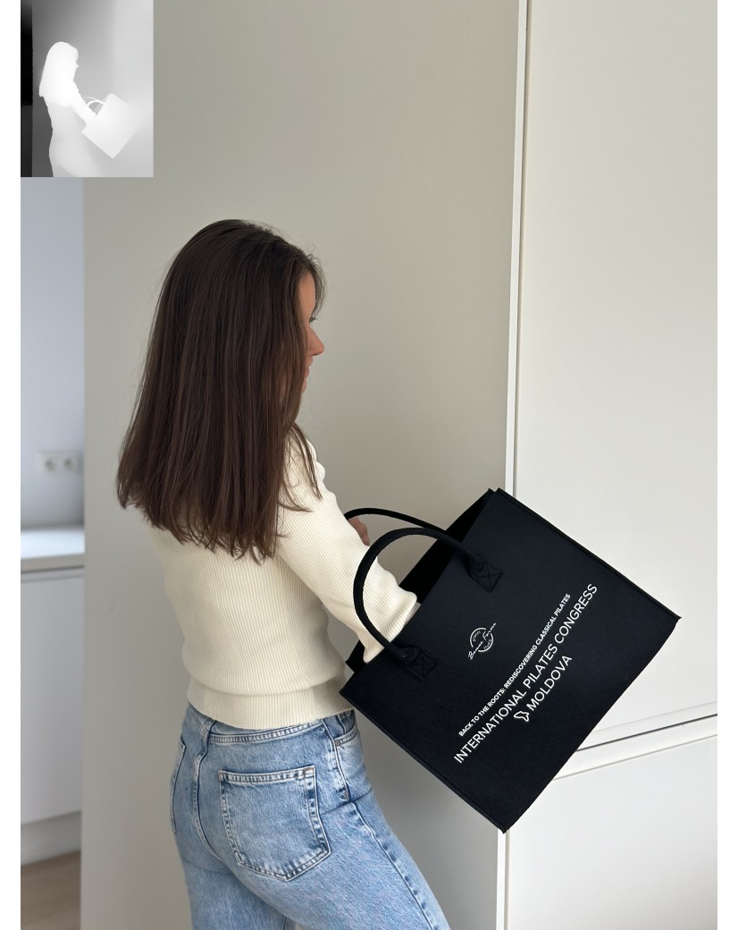 Bolso Grenoble - Black - M (35.5x11x28.5cm)