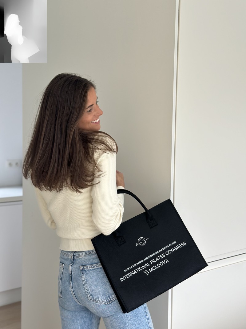 Bolso Grenoble - Black - M (35.5x11x28.5cm)
