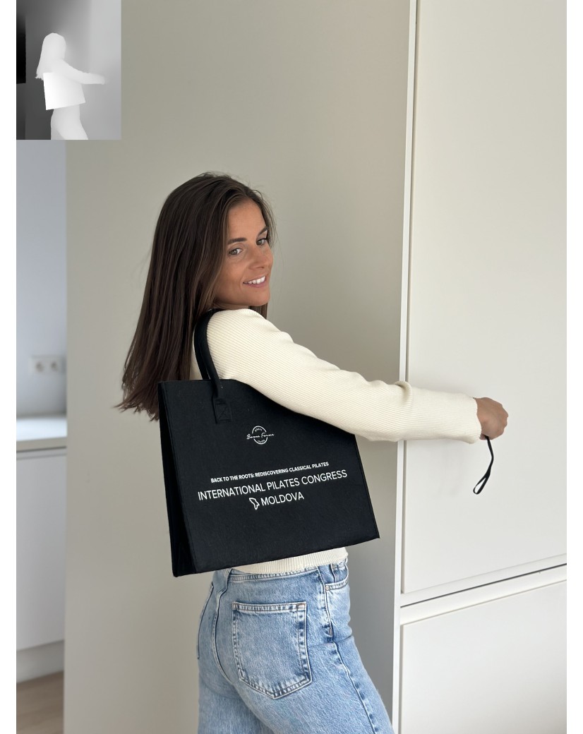 Bolso Grenoble - Black - M (35.5x11x28.5cm)