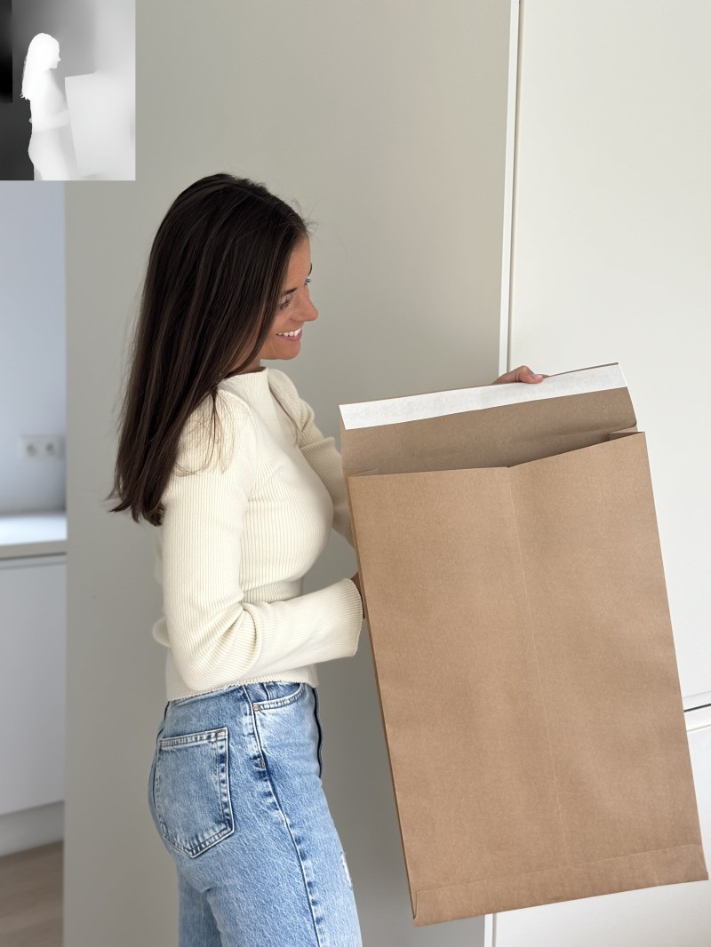 Shipping Envelopes in Kraft Mango Model - Kraft L (38x9x58cm)