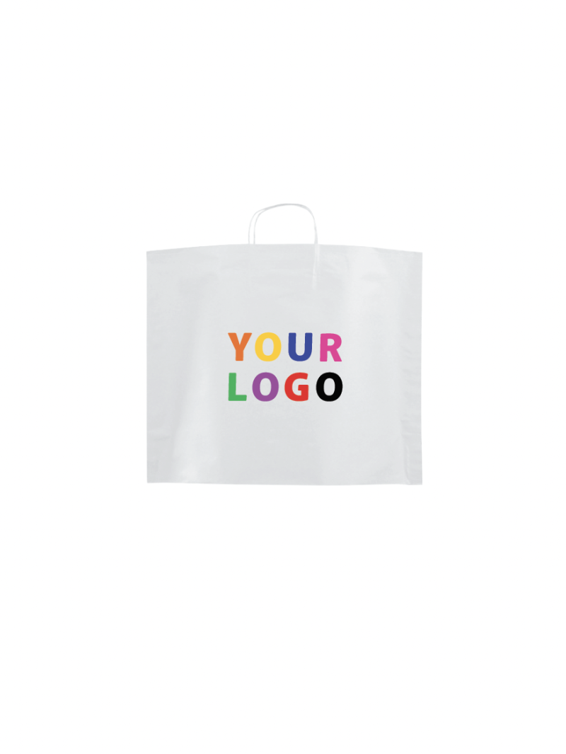 Sacs papier bateaux - Blanc S (33x10x24cm)
