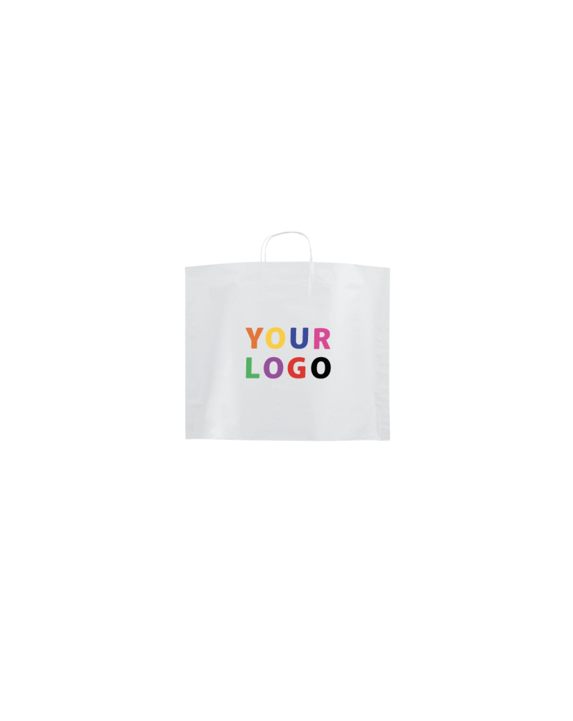 Sacs papier bateaux - Blanc S (33x10x24cm)