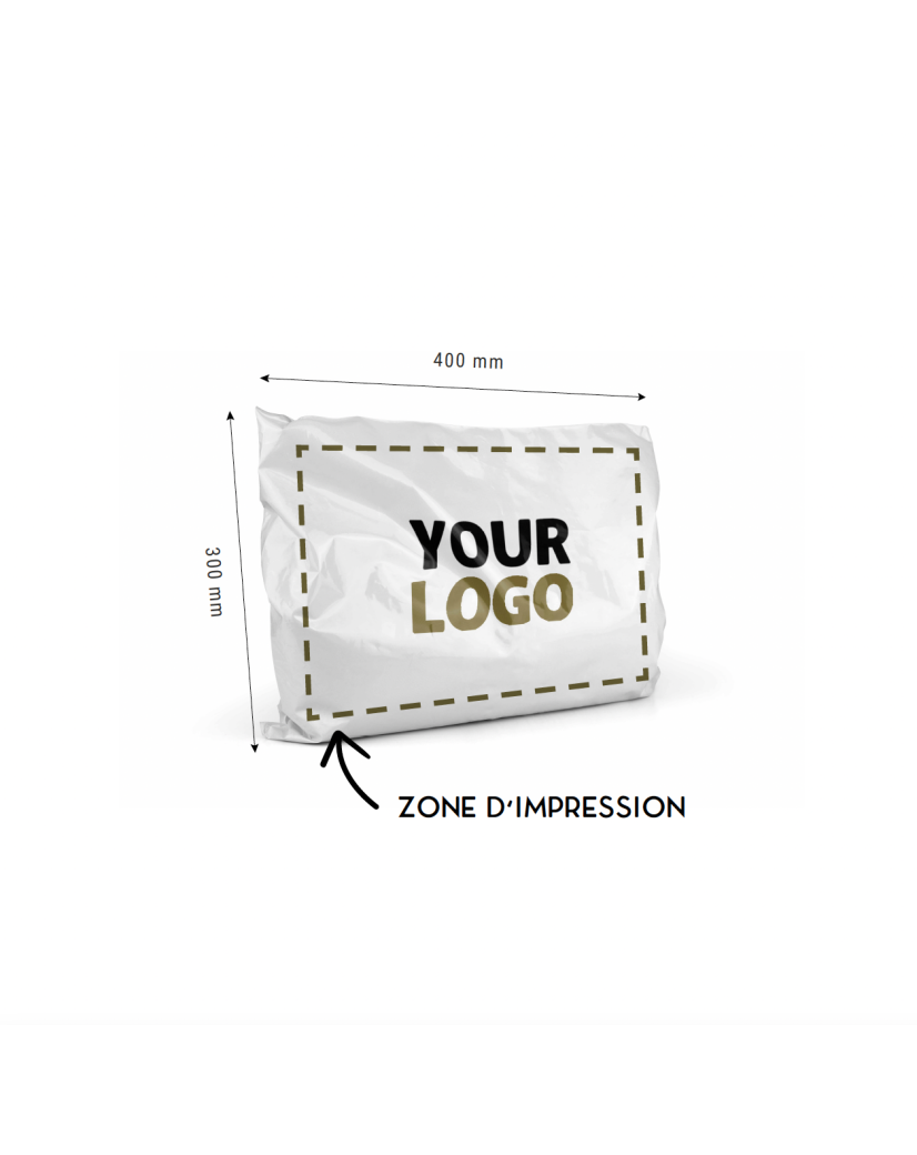 Eshop Eco Pouch - White M (30x40cm)