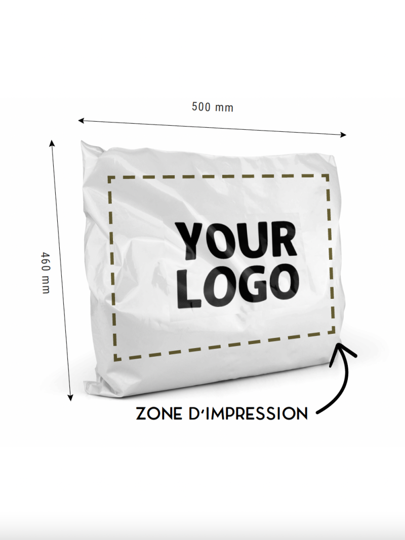 POLYMAILER WIT - L (50X46CM)