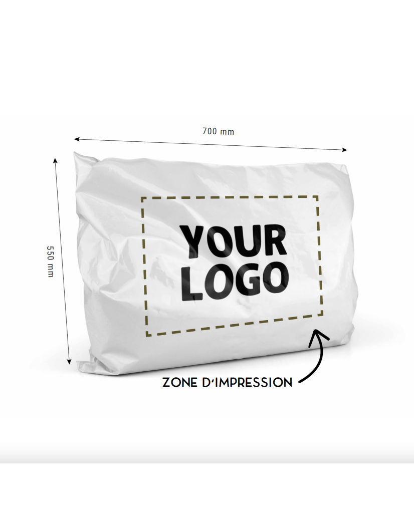 POLYMAILER WIT - XL (70X55CM)