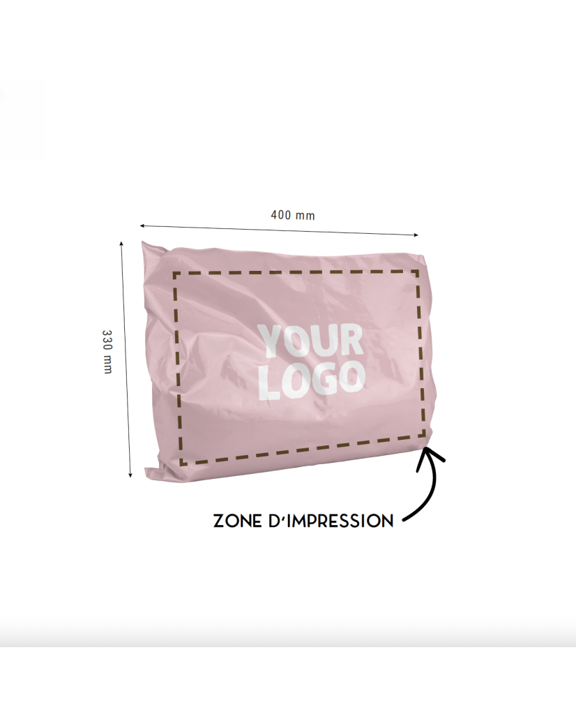 POLYMAILER ROZE - M (40X33CM)
