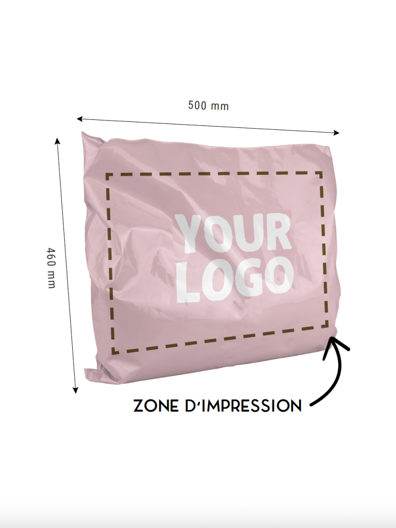 POLYMAILER ROZE - L (50X46CM)
