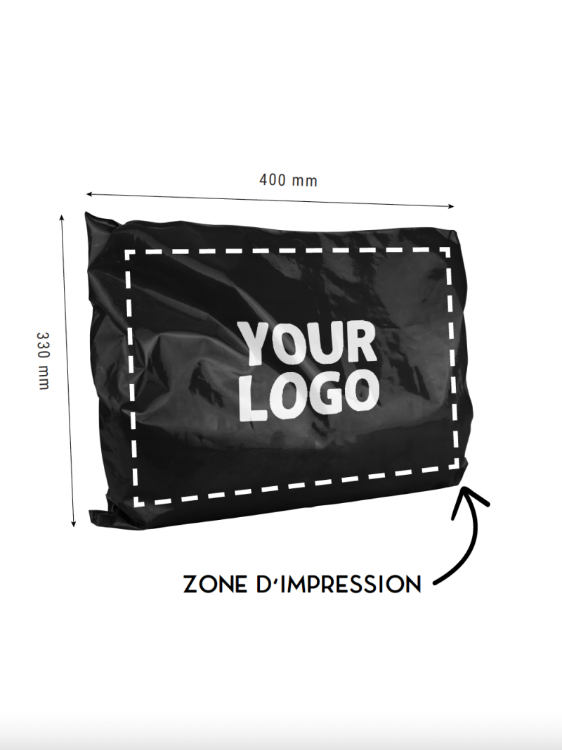 POLYMAILER ZWART - M (40X33CM)
