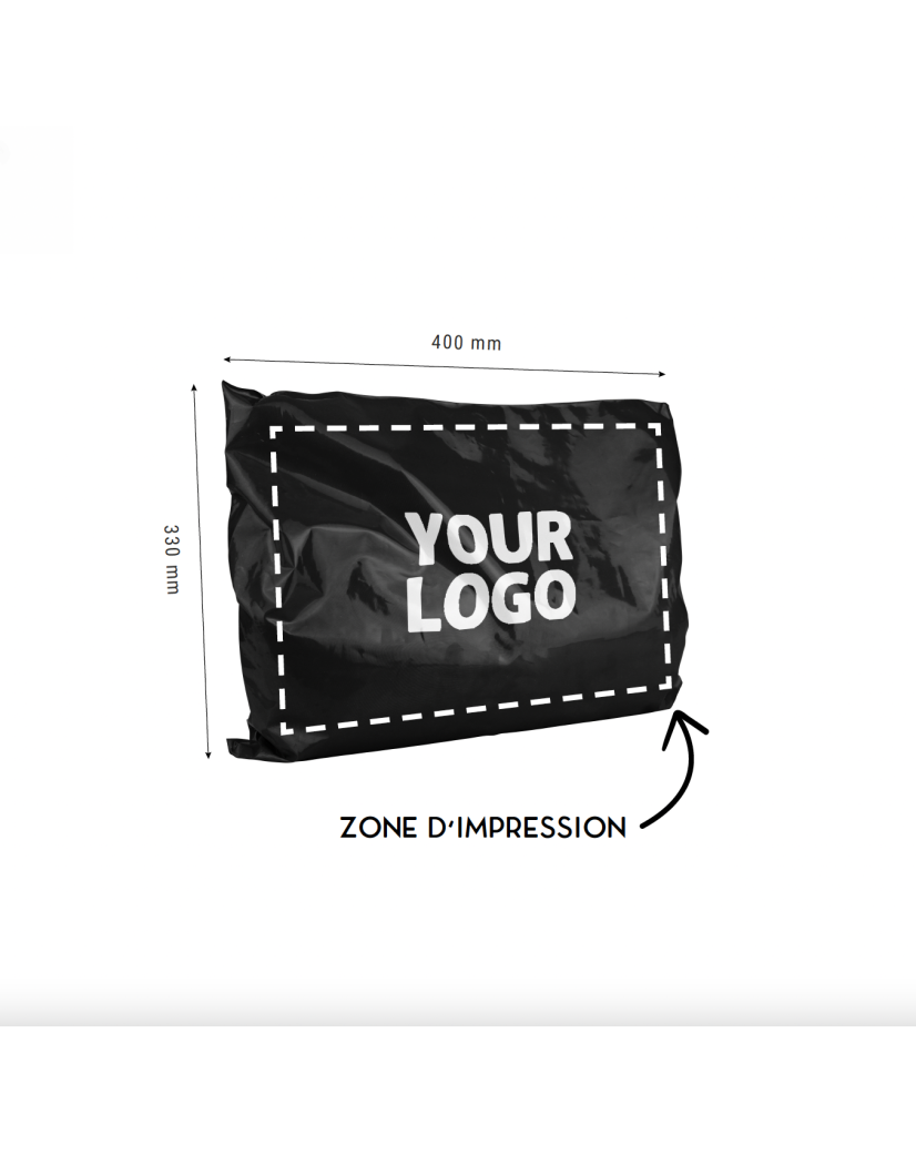 POLYMAILER ZWART - M (40X33CM)