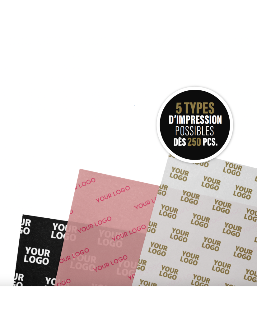 Zijdepapier - Wit gepersonaliseerd