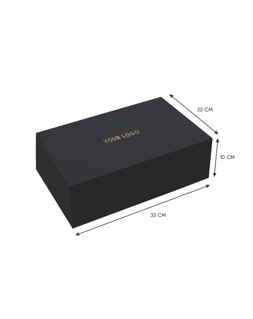 Magnetbox - Ihr Logo heiß geprägt - L