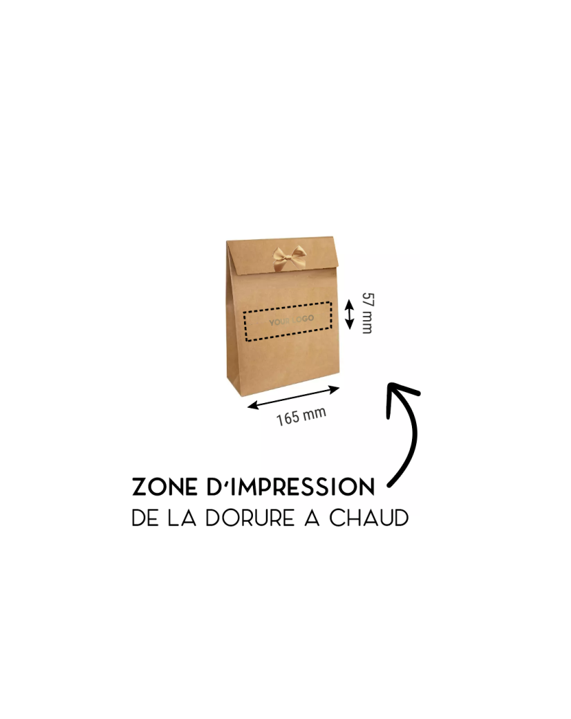 BOLSA PRESTIGE – KRAFT M (20x10x30cm)