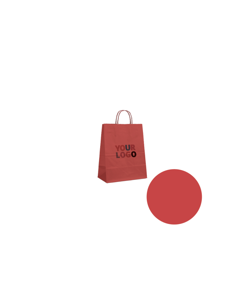 Papieren Tas – Rood XS (14x8x21cm)