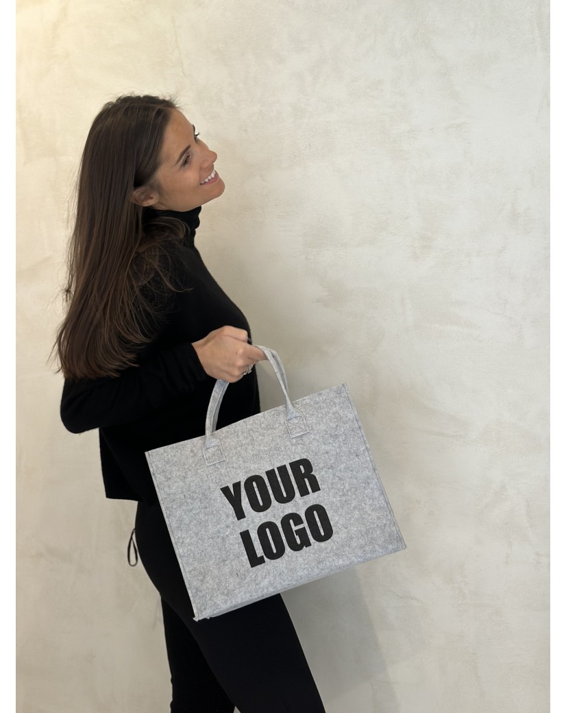 SAC GRENOBLE - GRIS CLAIR - M (35,5x11x28,5cm)