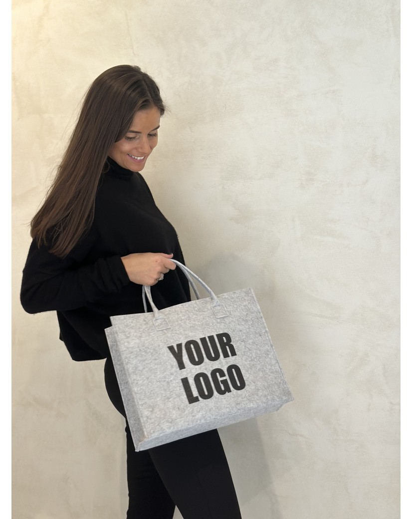 SAC GRENOBLE - GRIS CLAIR - M (35,5x11x28,5cm)