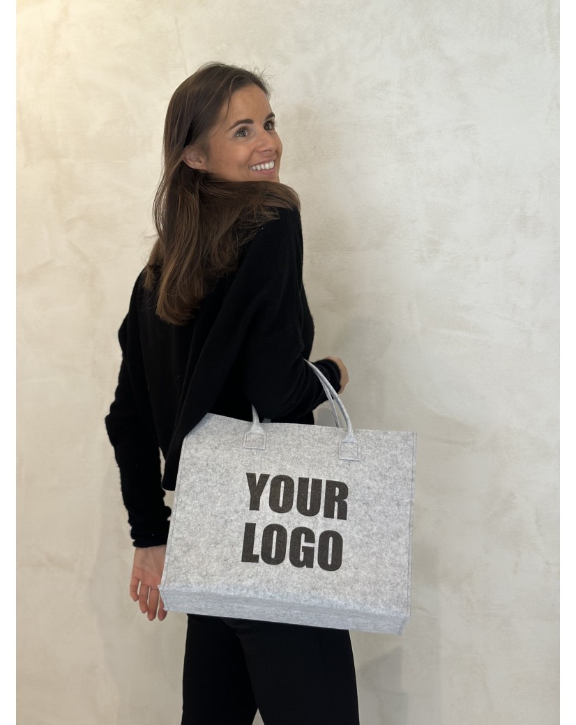 SAC GRENOBLE - GRIS CLAIR - M (35,5x11x28,5cm)