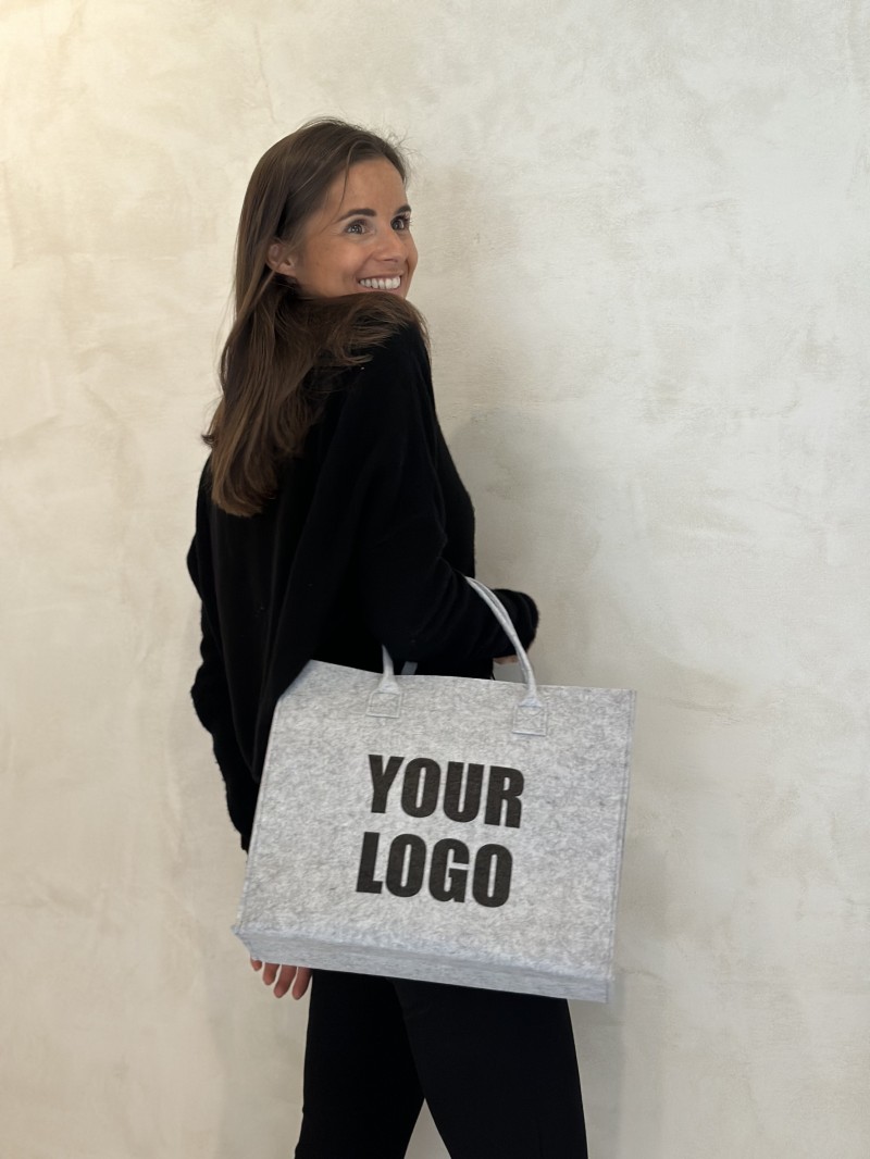 SAC GRENOBLE - GRIS CLAIR - M (35,5x11x28,5cm)