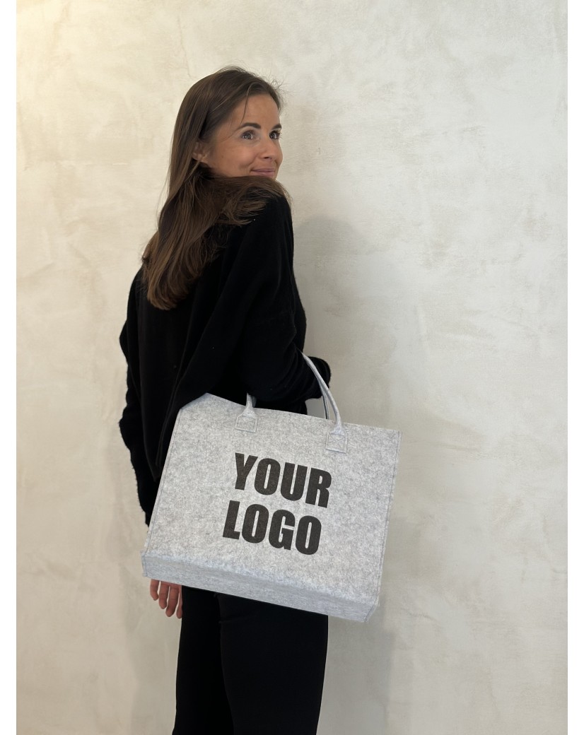 SAC GRENOBLE - GRIS CLAIR - M (35,5x11x28,5cm)