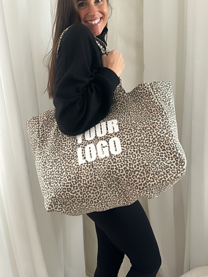 NANCY BAG - LIGHT LEOPARD 🤎 (43x15x36 cm)