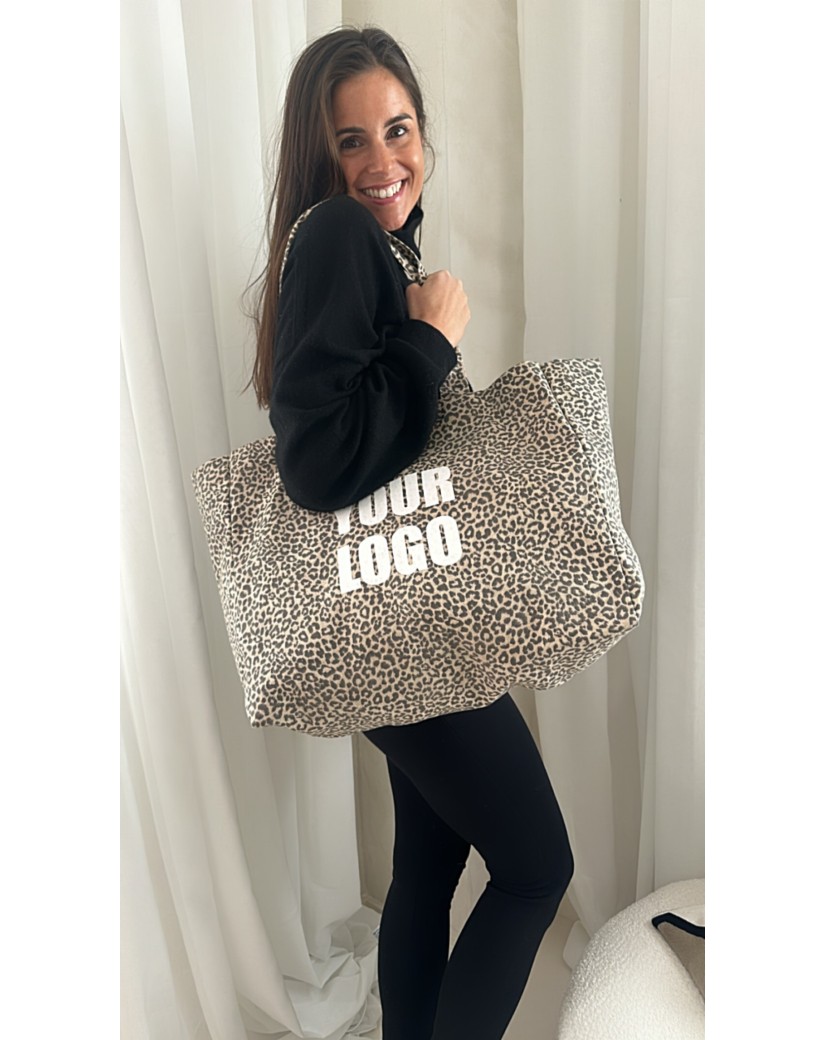 NANCY BAG - LIGHT LEOPARD 🤎 (43x15x36 cm)