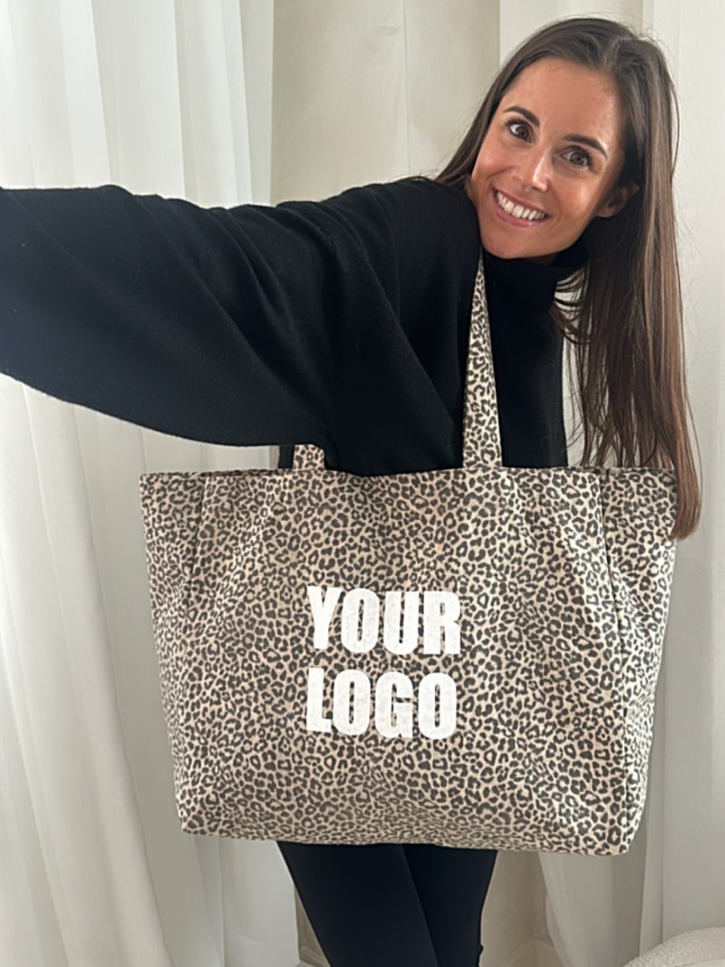 NANCY BAG - LIGHT LEOPARD 🤎 (43x15x36 cm)