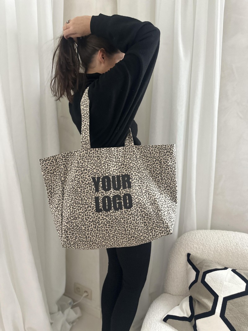 NANCY BAG - LIGHT LEOPARD 🤎 (43x15x36 cm)