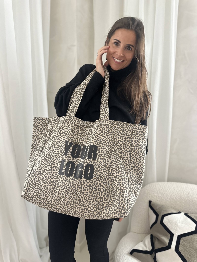 NANCY BAG - LIGHT LEOPARD 🤎 (43x15x36 cm)