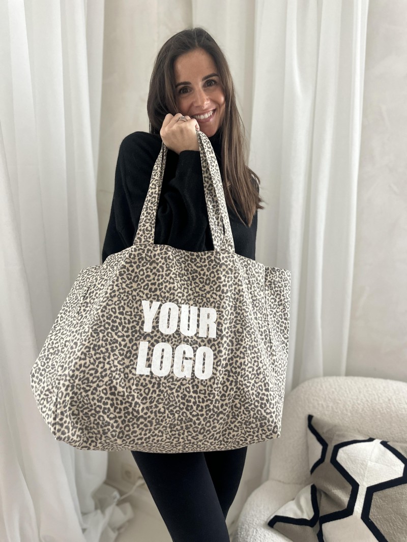 NANCY BAG - LIGHT LEOPARD 🤎 (43x15x36 cm)