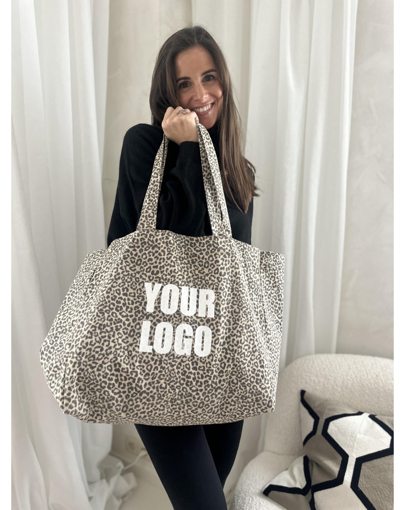 NANCY BAG - LIGHT LEOPARD 🤎 (43x15x36 cm)