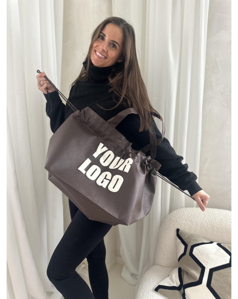 NICE BROWN L BAG (58x24x35cm)