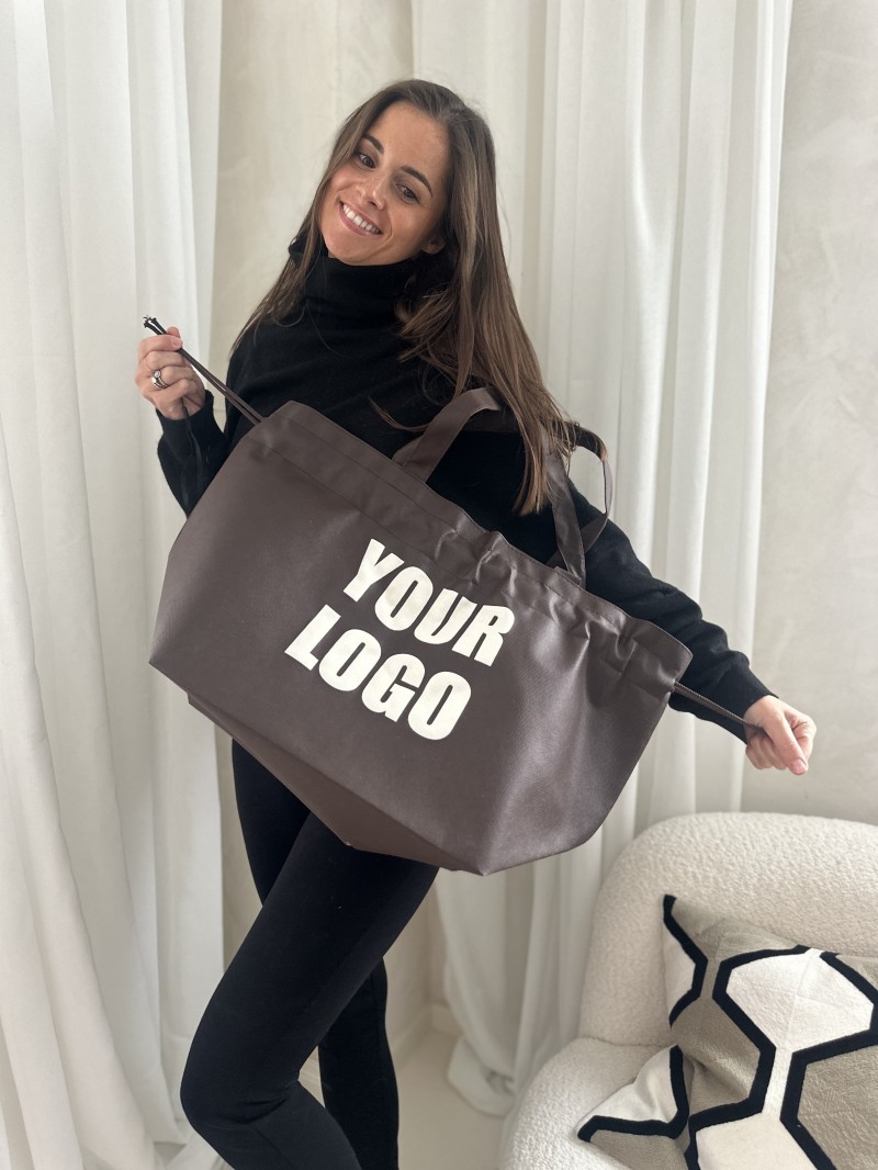 NICE BROWN L BAG (58x24x35cm)