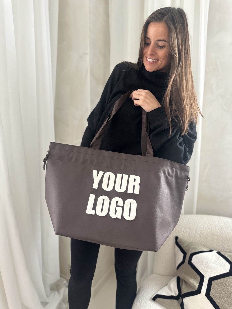 NICE BROWN L BAG (58x24x35cm)