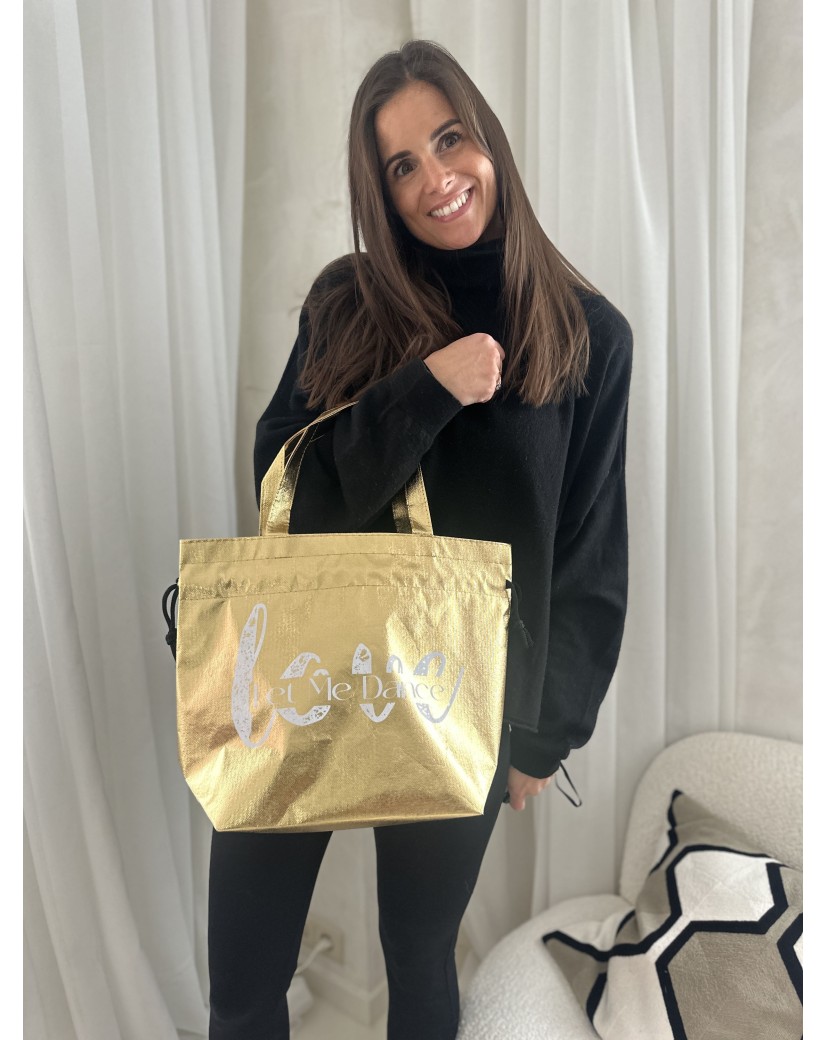 BOLSA NICE DORADO – M (40x14x30 cm)