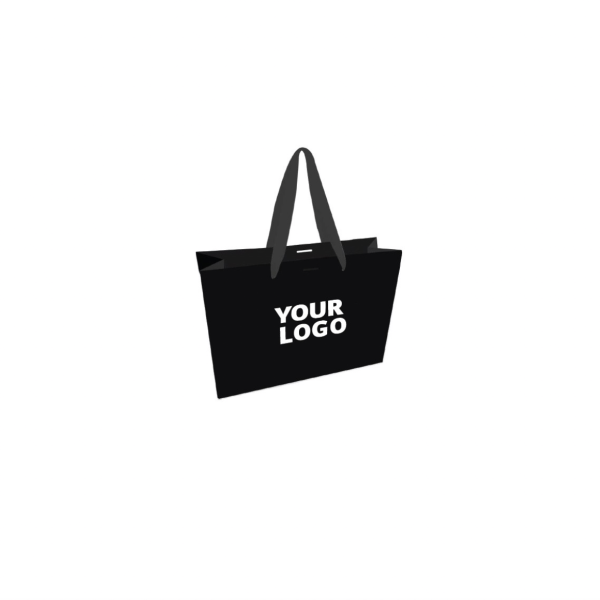 Luxury Paper Bag – Black – S (25x10x20 cm)