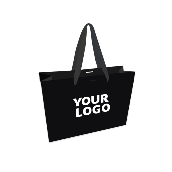 Luxury Paper Bag – Black – L (45x14x35 cm)