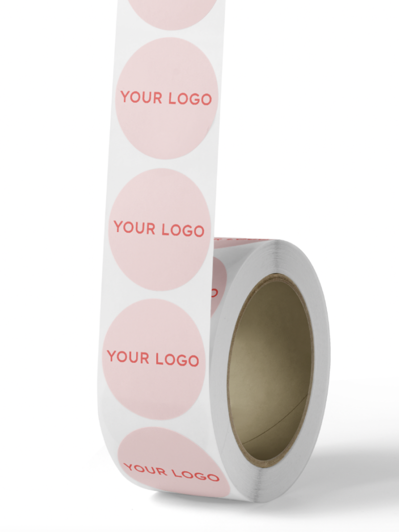 Round label - White (full print)