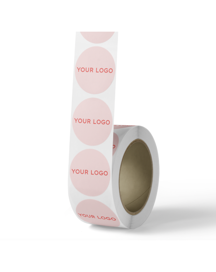 Round label - White (full print)