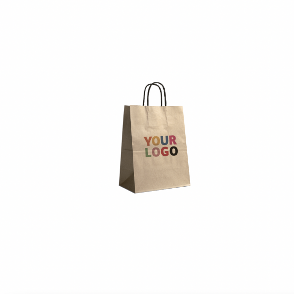 Kraft bag S Black Handles – Compact, Pro & Customizable