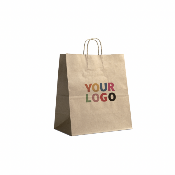 Twisted Handle Bags - Kraft L VERTICAL (32x12x41cm)