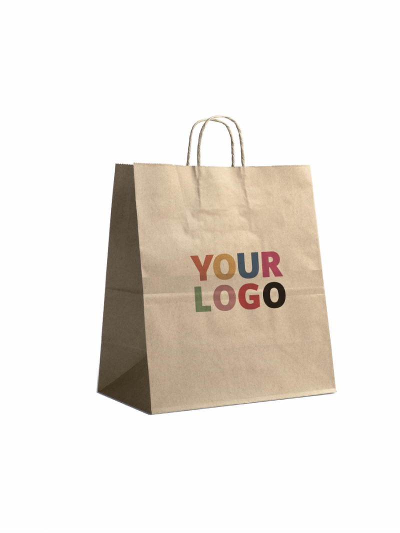 Twisted Handle Bags - Kraft L VERTICAL (32x12x41cm)