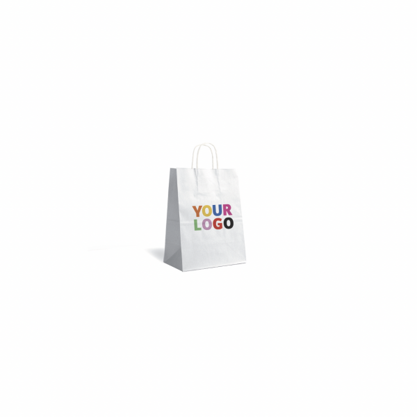 Twisted Handle Bags – White XS (14x8x21cm)