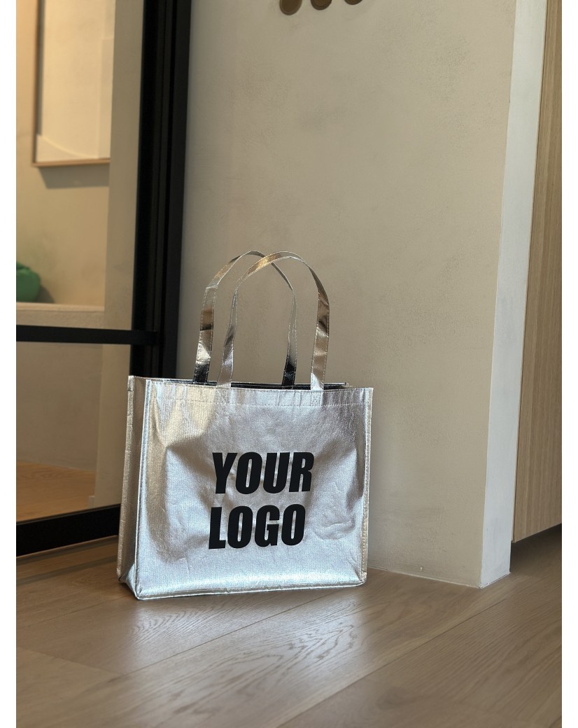 MIAMI BAG - SILVER - (42x12x35 cm)