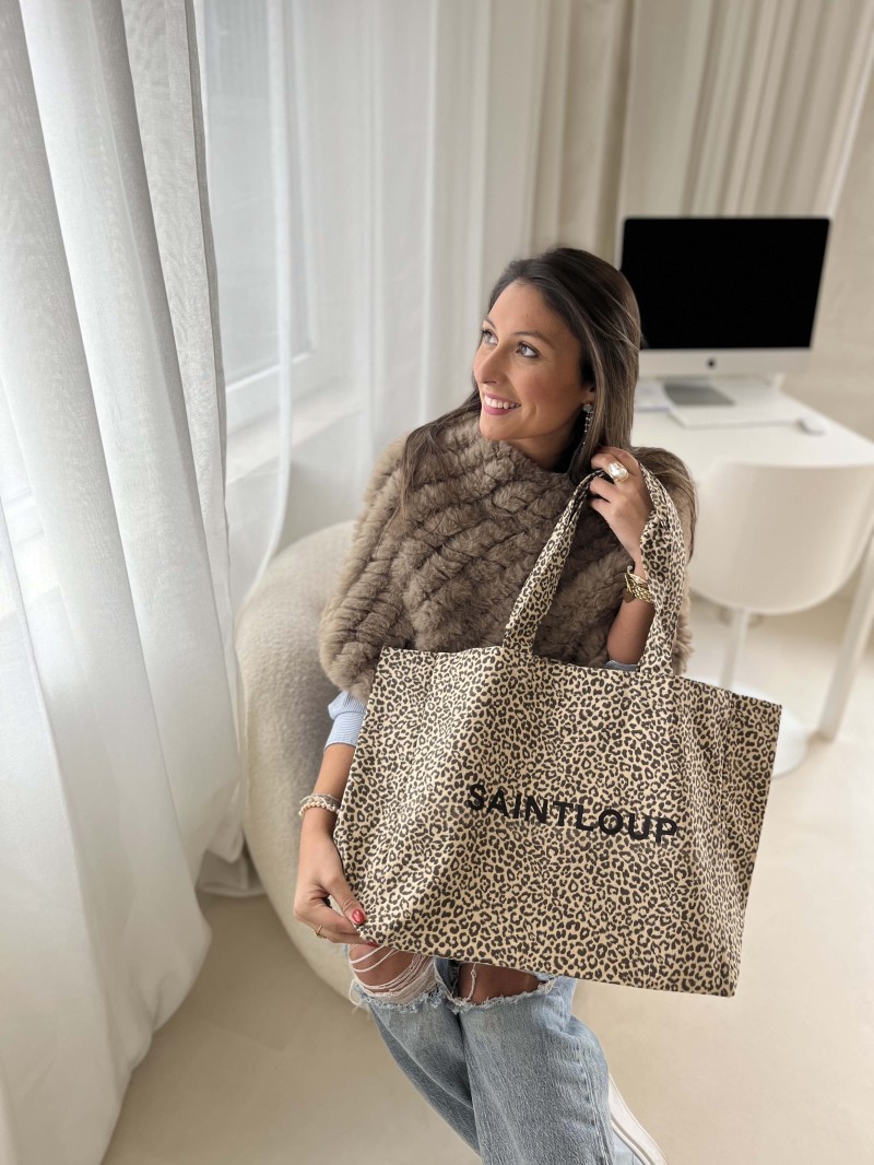 NANCY BAG - LIGHT LEOPARD 🤎 (43x15x36 cm)