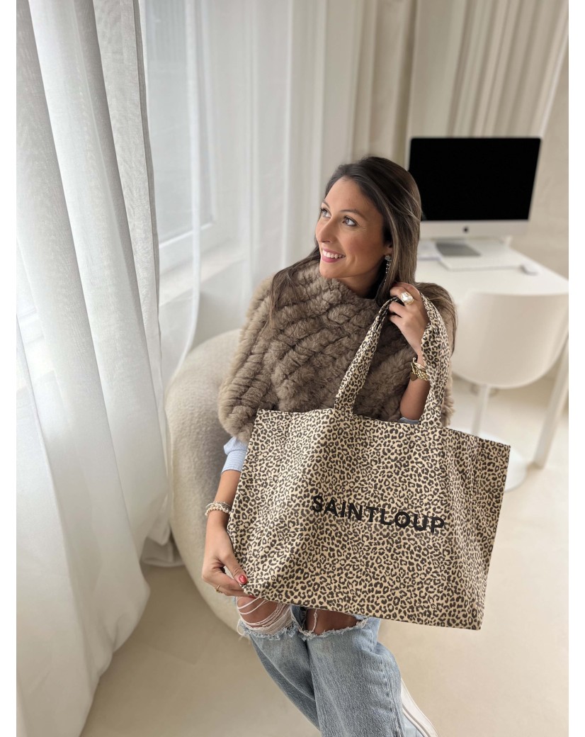 NANCY BAG - LIGHT LEOPARD 🤎 (43x15x36 cm)